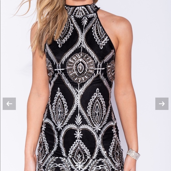 Sexy Black Bodycon Dress - Picture 3 of 8